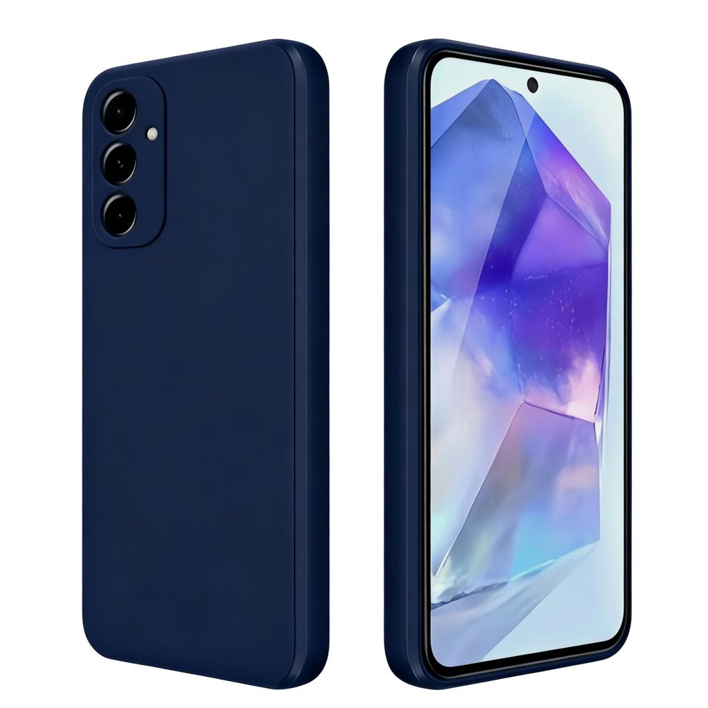 Noble Fashion Solid Colour Shockproof Protective Liquid Silicone Case For Samsung Galaxy A55