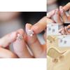 Holiday Snowflake Ear Studs With Silver Finish For Ladies Gift Accessory