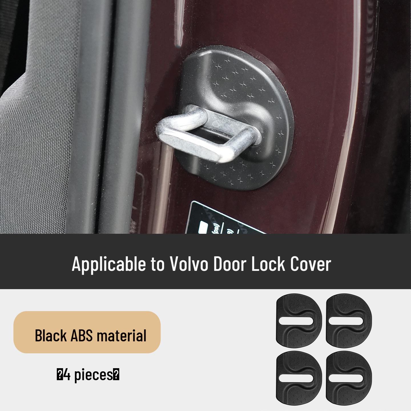 

Volvo Car Door Lock Cover for XC60, S90, S60, V60, V90, XC40, XC90 - Latch Stopper Protective Sleeve