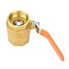 Brass Ball Valve 1-1/4BSP DN32 1.6MPa Female Thread Ball Valve Shut-off Valve with Lever Handle Diameter DN32 (1-1/4BSP) British Gauge Thread for