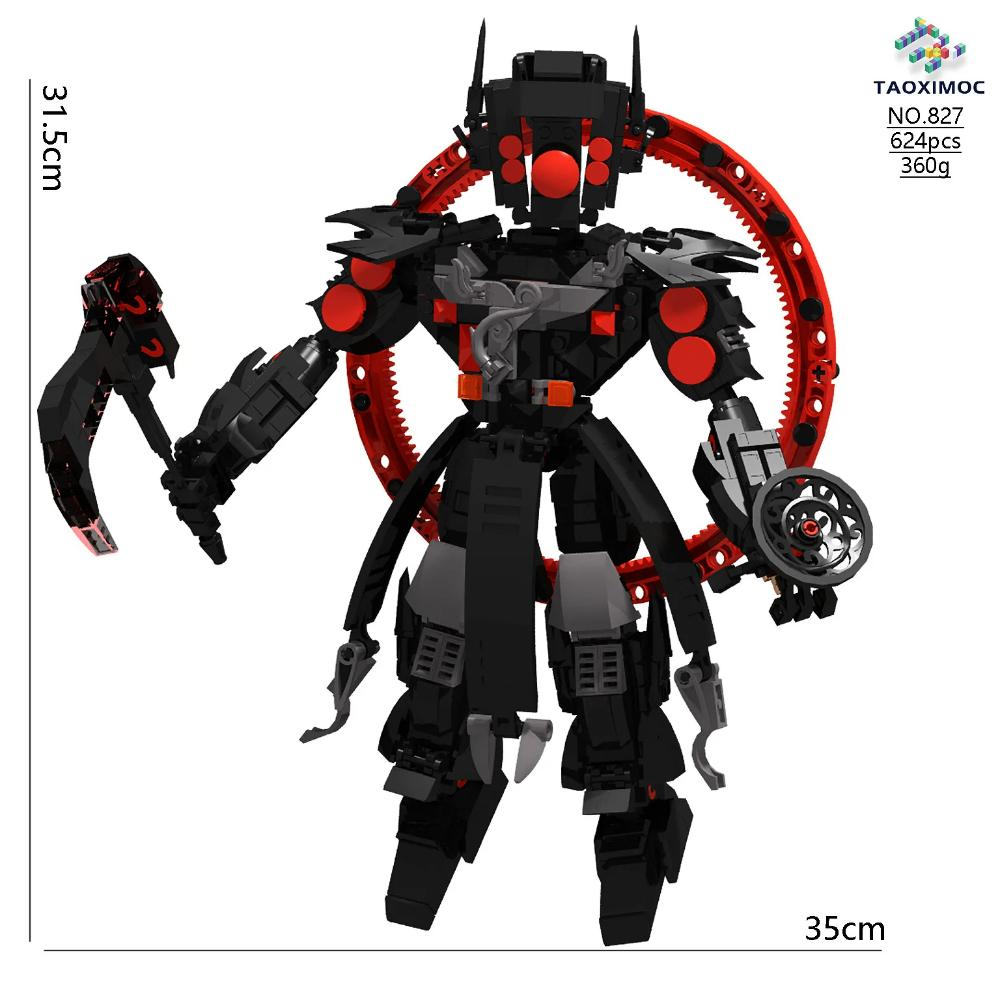 Skibidi Toilet Titan TV Man Speakerman Horror Game Bosses Camara Building Block Cartoon Doll Model Kids Birthday Halloween Gift