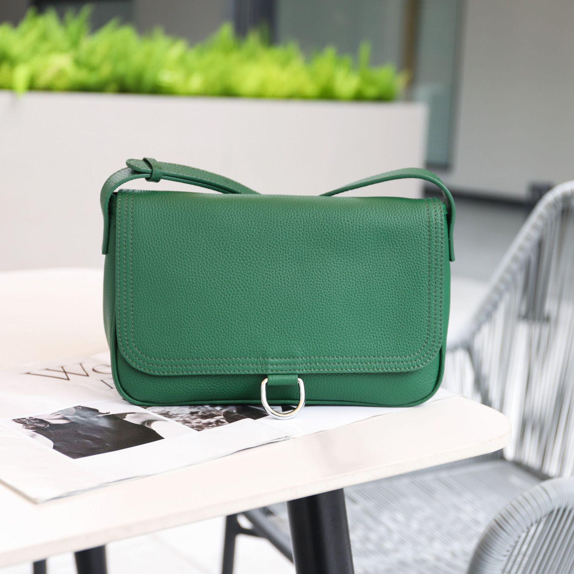 Women s Retro Cowhide Leather Underarm Flap Bag - 2025 Crossbody Shoulder Bag