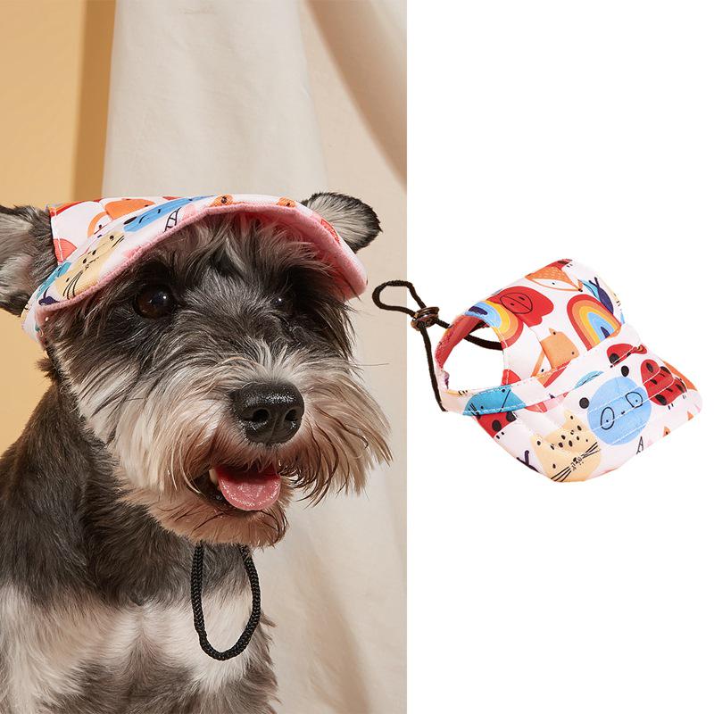 Casual Mesh Baseball Cap for Small Dogs: Golden Retriever, Bichon, Corgi, Teddy, Yorkie, Pomeranian