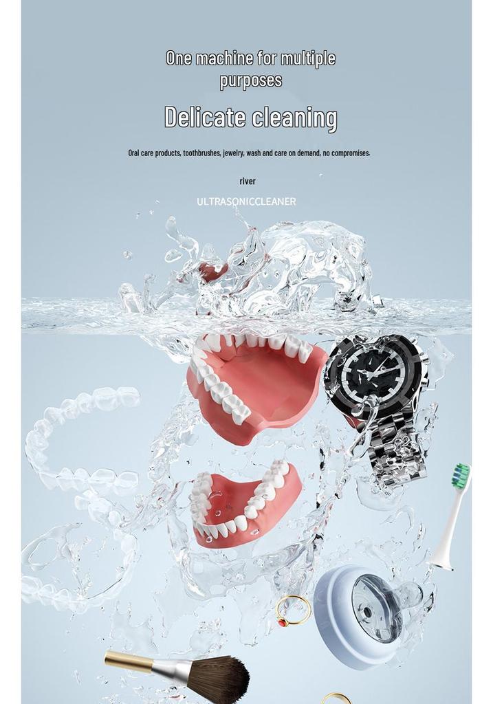 Ultrasonic Nipple, Braces, and Denture UV Sterilizer Cleaner
