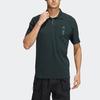 Adidas Pure Color Sports Fitness Short Sleeve Polo Shirt Men Tops Dark-Green HM2953