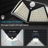 100 LED Solar L PIR Motion Sensor Wall Light Outdoor Solar Lamp Waterproof Solar Powered Sunlight Street Lamp Garden Decor