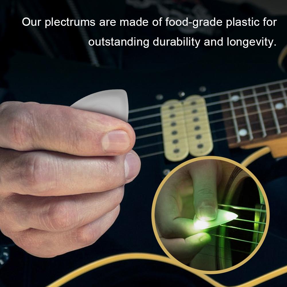 Guitar Touch Luminous Pick Musical Stringed Instrument Glowing Plectrum Electric Guitar Picks for Bass Electric Guitarists