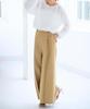 Yours BFXN2062 Oversized Wide Size M Women's One-Tuck Pants, Camel,