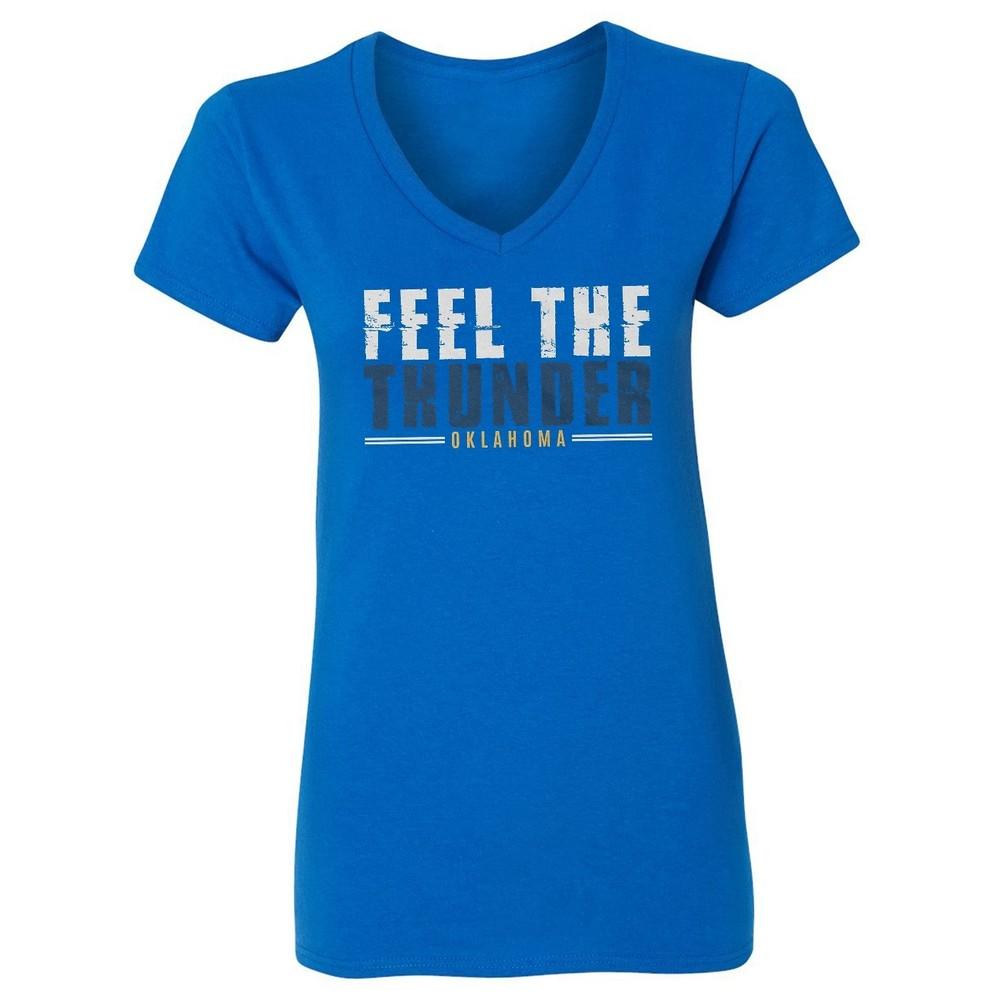 Feel The Rumble Oklahoma Fans - Basketball Champions Ladies  V-Neck Tshirt Unisex T-Shirt XXXL
