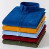 100% Coduroy Warm Long Sleeve Men Casual Shirts Winter Cotton Solid Male Business Shirt