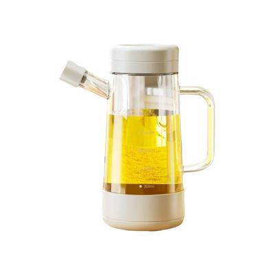 700 ML Glass Oil Bottle Leak-proof Heat-resistant Olive Oil Dispenser with Handle Large Capacity Soy Sauce Pot Restaurant