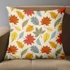 1 Pieces Autumn Leaf Patterned Decorative Throw Pillow Covers Polyester pillowcase sofa decorative cushion cov Headboard Pillow