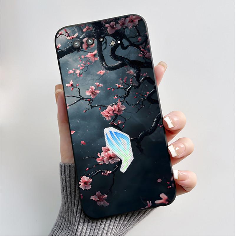 

Case For Asus ROG Phone 5 5S Cover Fashion Butterfly Flowers Pattern Bumper Soft Black Silicone Case For Asus ROG5 ROG5S Casing Asus ROG Phone 5s