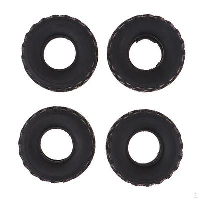 4pcs Soft Rubber Tire Tyres Replacement for WPL 1/16 Truck Spare Parts