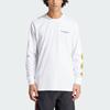 Adidas X Stone Roses Collaboration Manchester United Letter Pattern Printed Retro Football Casual Culture Long Sleeve T-Shirt Men T-Shirt White IP9192