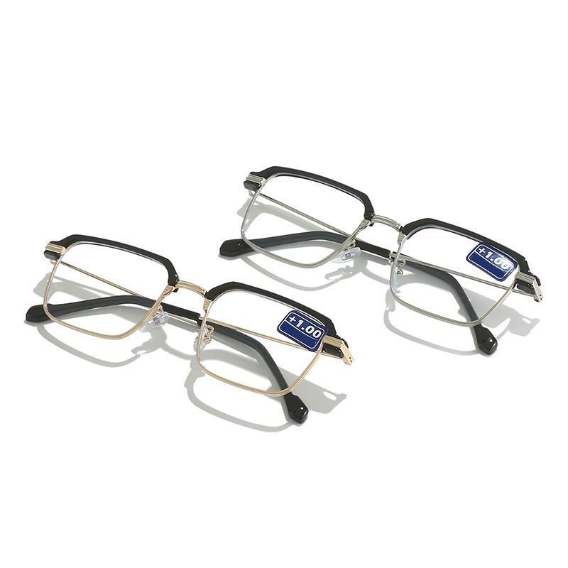 TY200 Metal Squared Frame Presbyopia Minus 250 Supplier Glasses Women Corrective Eyeglasses Flexible Reading Glasses