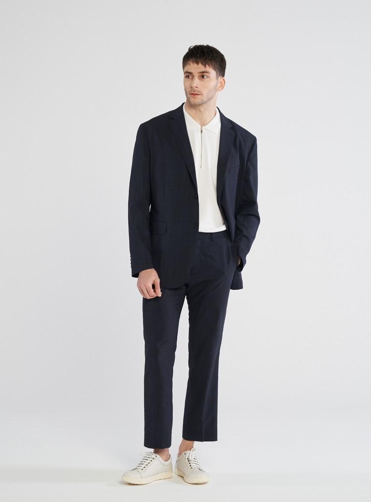 Comspace1980 [M~5Xl] Loose Fit Setup Blazer [Navy]