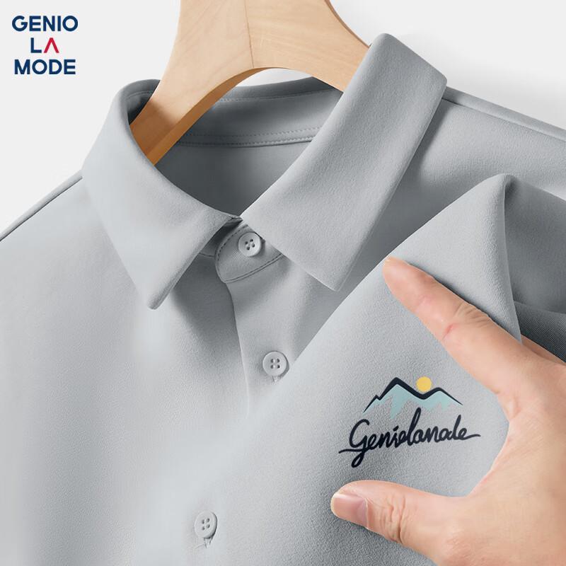 GENIOLAMODE Men s Printed Quick-Dry Short Sleeve Shirt 3XL