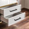 96/128mm Modern Drawer Handles Strong & Convenient Metal Handles Contemporary Black Furniture Handles for Household