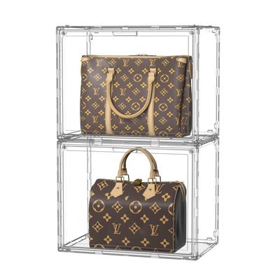 Home Bliss Figure Clear Acrylic Case with Magnetic Display Case for and Small Easy Large 36cm L X W X 28cm Set of 2 Case, Door, Stackable,