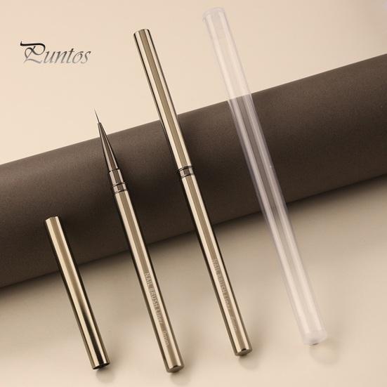 1/5Pcs Nail Art Brush Ultra-fine Nylon Hair Comfortable Grip Metal Body Portable Beginner Professional DIY Nail Art Color Drawing Liner Dotting Pen