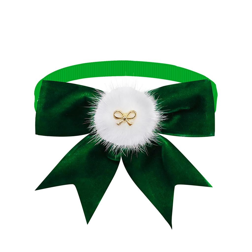 Christmas Pet Bow Tie Bright Color Pet Hair Accessories Doggy Cat Supplies Mini Adjustable Collar Decoration Christmas Costume Accessories