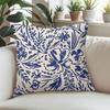 Indigo Vine square Jacquard Pillow Cover for Sofa Office Waist Cushion Cover Home Decorative Pillowcase