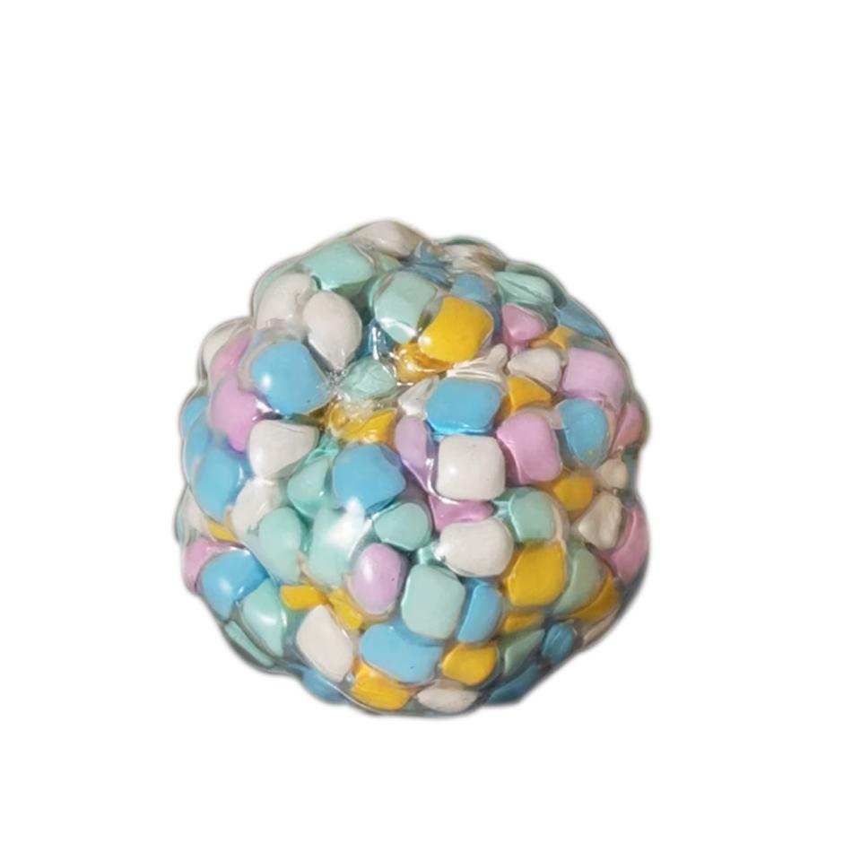 Cute Dopamine Color Stone Squeeze Ball Noisy Squishy Toys , Anxiety Relief Fidget Toys, Squeeze Balls For Adhd Focus