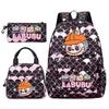 3Pcs/set Backpack for Girl School Teen Student Knapsack Women Rucksack with Lunch Bags Pencil Bag Fish Scale Style Bags