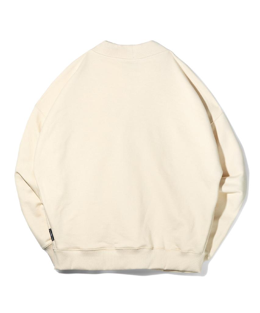 Lengagement Small Heart Oversized Sweat Cardigan [Ivory]