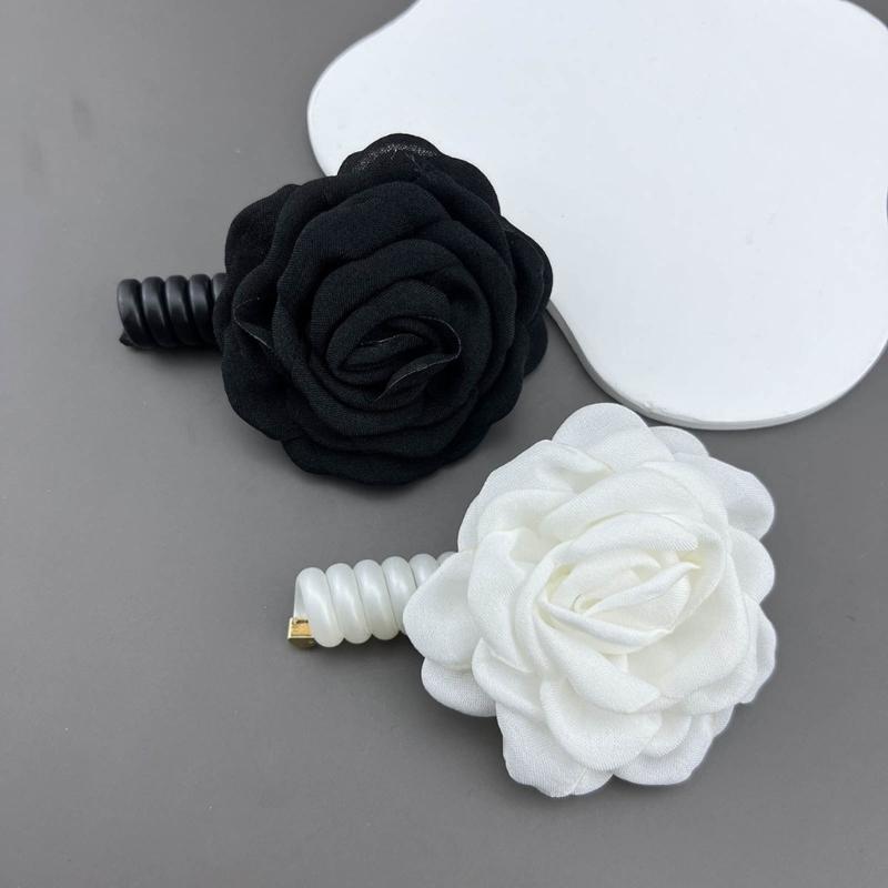 Pack of 2 Stretchy Hair Bands Colorful Phone Cord Stretchy Ponytair Holders Stylish Hair Accessory for Women and Girls