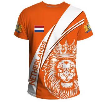 2025 Dutch Flag T-shirt 3D Printed Dutch Orange T-shirt Oversized Short-sleeved Outdoor Sports Top T-shirt