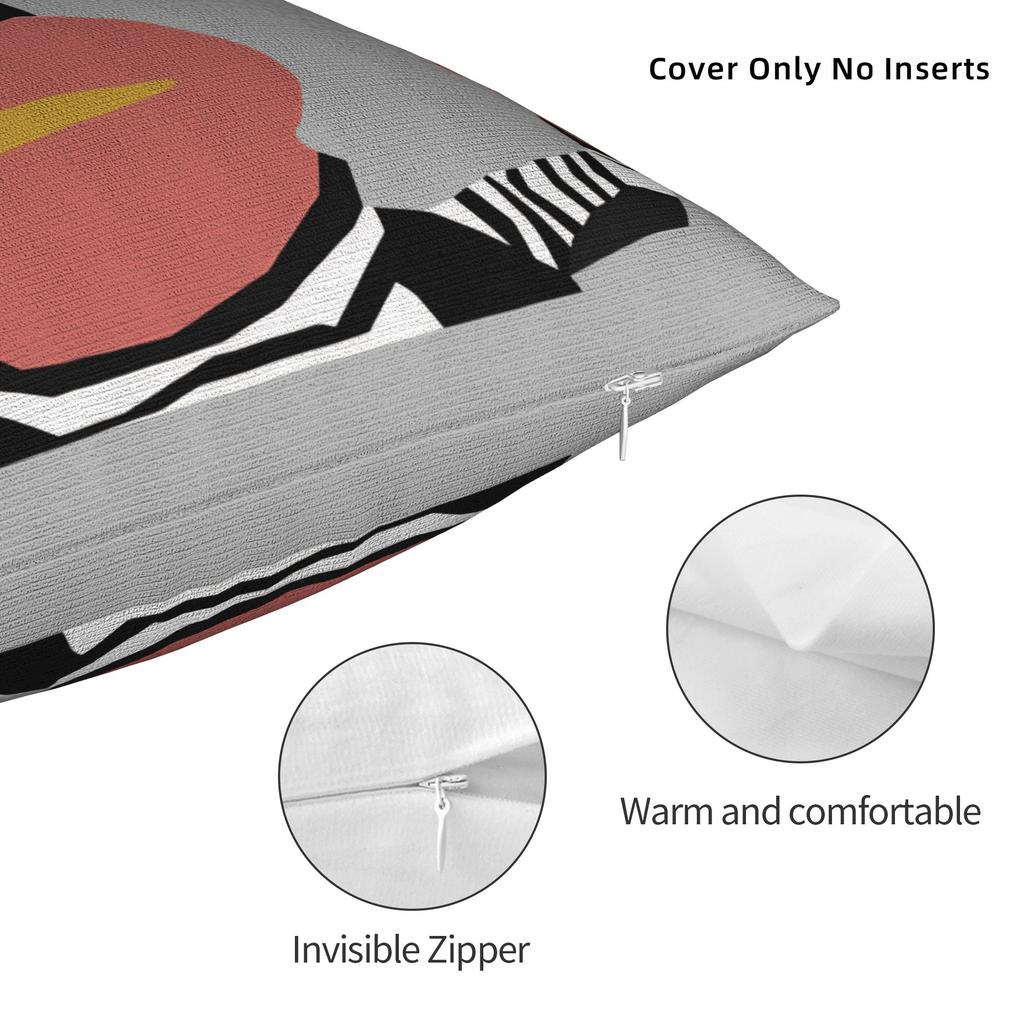 Comedy 31 M-Minutos Pillow Cover Red Bunny Soft Cushion Cover Vintage Pillow Case For Living Room Bed Chair