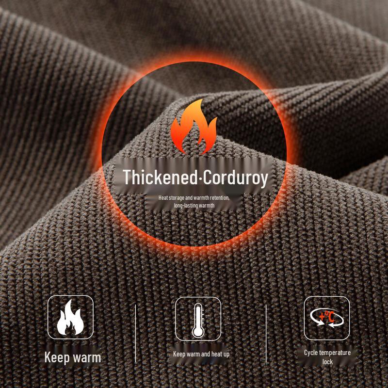Hodo Men's Corduroy Casual Business Trousers