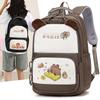 New high-value backpack large-capacity schoolbag for female junior high school students, light, fashionable and versatile, casual and simple backpack