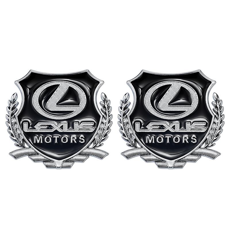 2 Pezzi Emblema Logo Auto Adesivo Metallico per Finestrino Bagagliaio Accessori Per Lexus F-SPORT ES RX NX LS UX LM LX GX LC RZ IS CT GS RC HS SC TX