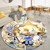 Cookie Run Kingdom Round Area Rug,Carpet Rug for Living Room Bedroom Sofa Playroom Decor,Non-slip Floor Mat18