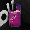 H-Hazbin A-Angel Dust Phone Case For iPhone 17,16,15,14,13,12,11 Plus,Pro Max,XS,Colorful Silver Phone Case Funda Cover