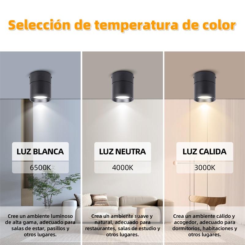 Surface Mounted Led Downlight 220V Ceiling Spotlight 10/15/20W For Home Living Room Bedroom Kitchen Porch Folding Downligh Lamps
