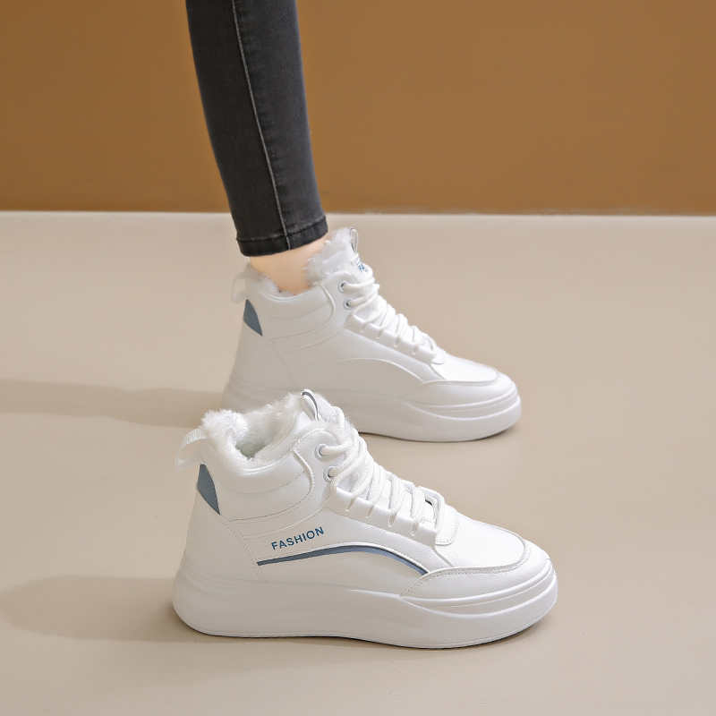 Fashion Chunky Normal Leather White Vulcanized Sneakers Vulcanize Ladies Flat Shoes For Women Sports Dropshiping Supplies Lofer
