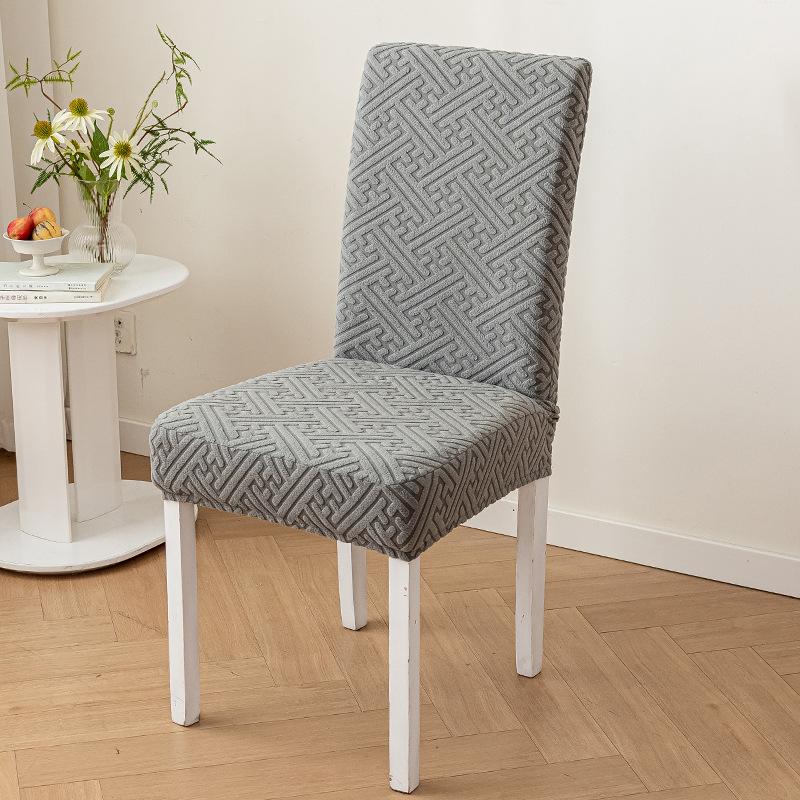 Elastic Half-chair Cover  Household One-piece Chair Stool Cover Backrest Integrated Solid Color Universal Chair Cover