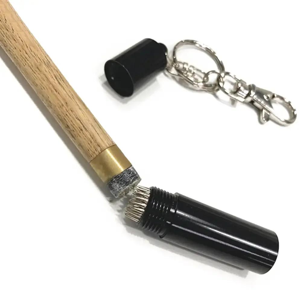 Billiard Snooker Pool Cue Tip Shaper Pick Pricker Scuffer Tapper Tip Repair Tool Leather Cue Needle Stainless Steel Keychain