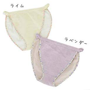 [coco-kara] G10-0270_LV-L FundyFundy Organic Cotton 100% Double Gauze Elastic (Fundoshi Pants/Shorts for Women) Made in Japan, Lavender, Size L