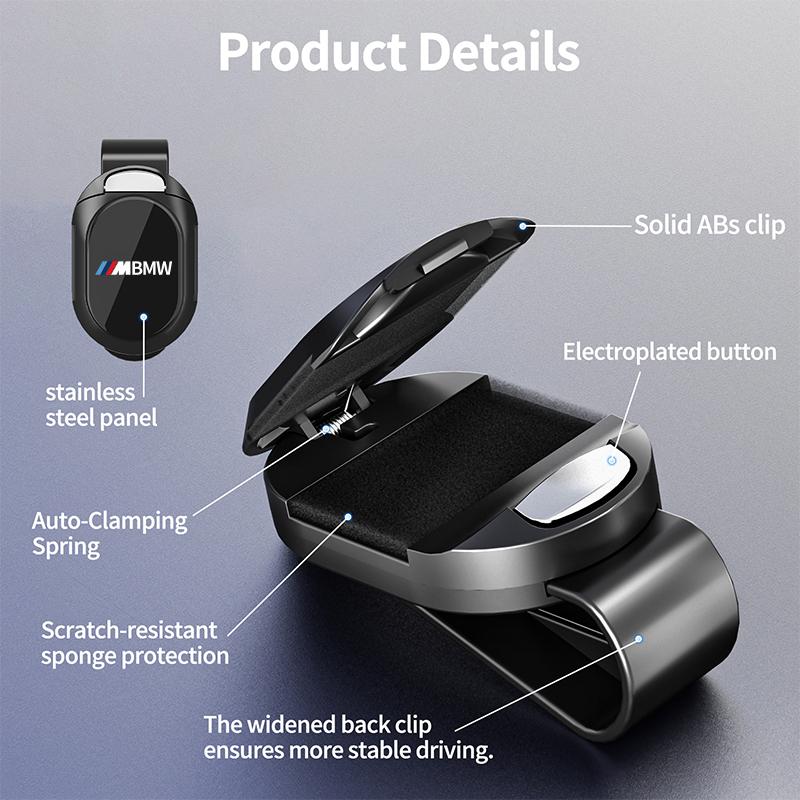 BEKV7 Universal Car Sunshade Sunglasses Storage ID Card Glasses Clip For BMW M Performance Alpina M3 M5 M6 X1 X3 X4 X5 G20