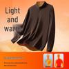 JEANSWEST LIFE Men's Winter Thermal Fleece Half-Zip Base Layer Tee