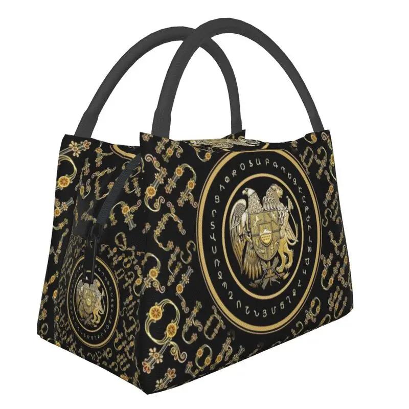 Soviet Union Map CCCP USSR Hammer And Sickle Red Star Insulated Lunch Bag for School Office Portable Thermal Cooler Bento Box