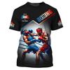 3D Printed Boxing Combat Sports T Shirt for Men Customized Pattern Tee Shirts Summer Street Loose Short Sleeve O-Neck T-shirts
