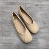 Women's Slip on Leather Loafers Spring Autumn Fashion Ballet Shoes Ladies Casual Round Toe Cute Flats Nurse Shoes Sneakers