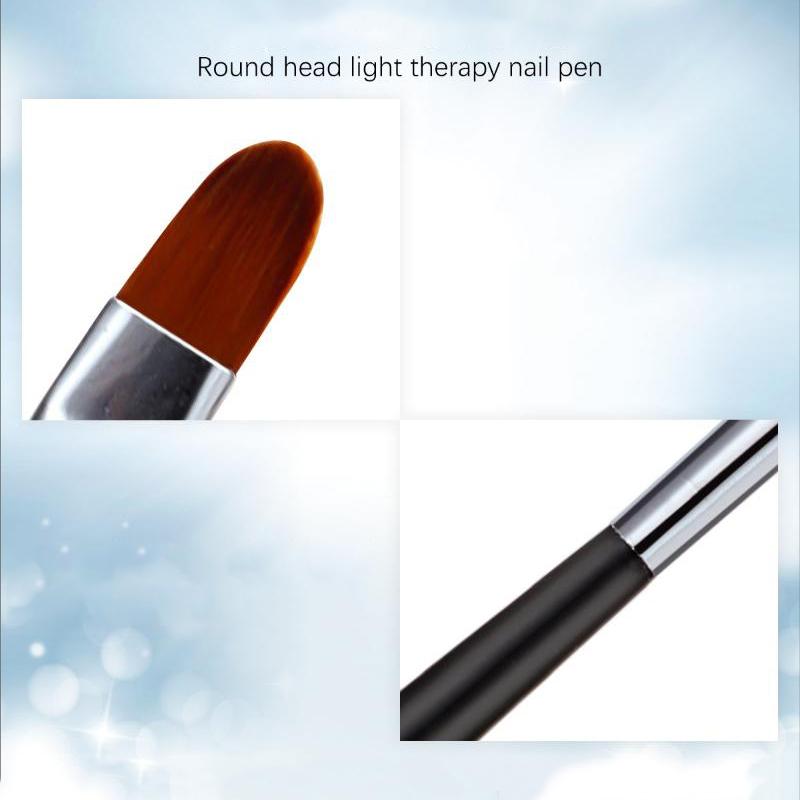 Nail Art Brush Black Handle Pattern Acrylic Uv Gel Extension Coating Drawing Painting Pen Diy Manicure Accessories Nail Tool
