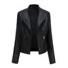 Stand-up Collar Leather Jacket Women's New Leather Jacket Women's Jacket Slim Thin Small Coat Women's Motorcycle Clothes